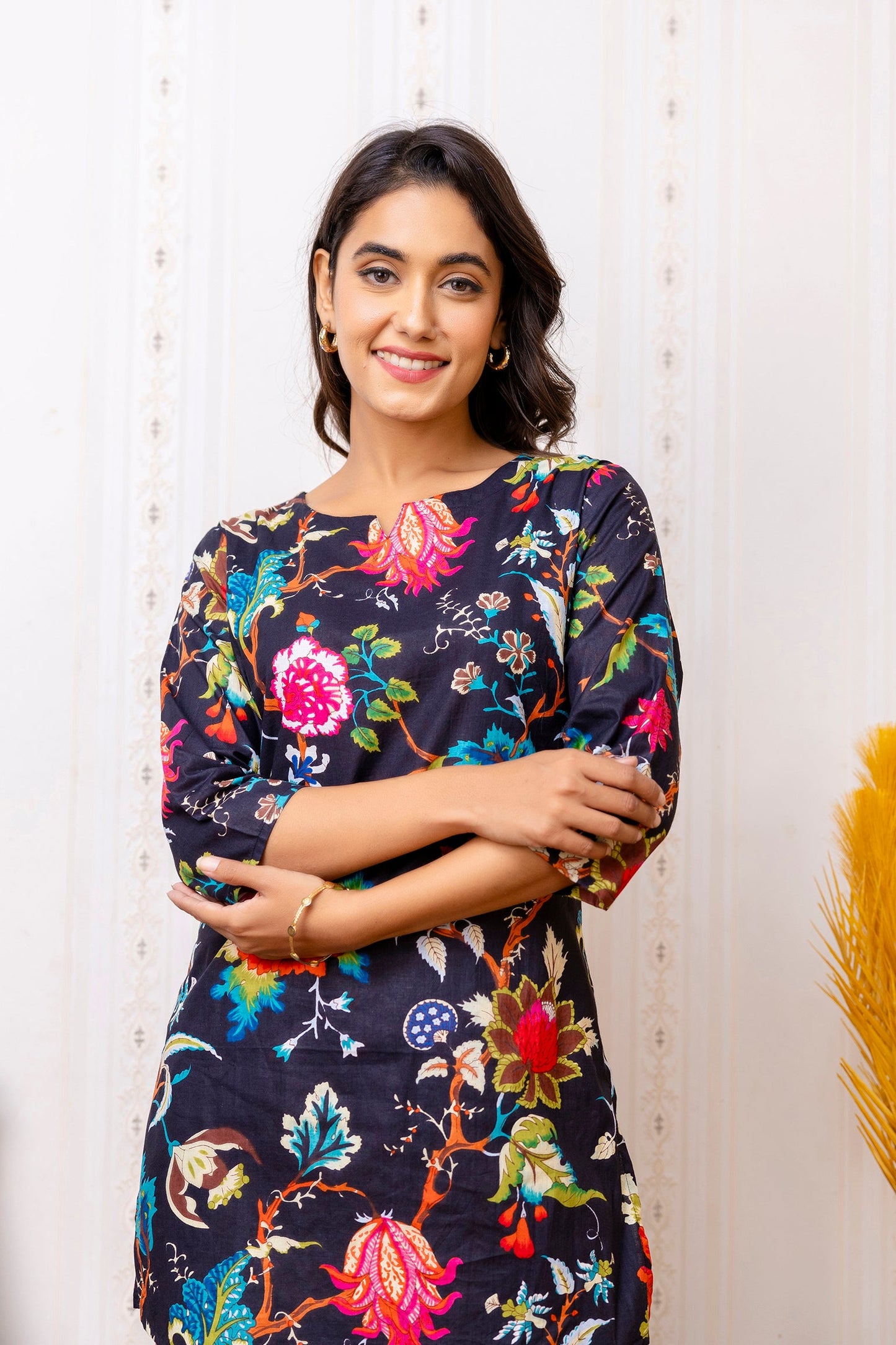 Floral Fantasies Come to Life Rayon Co-ord Set