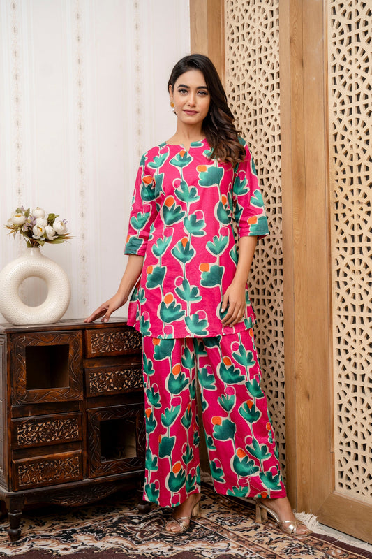 Sun-Kissed Prints and Effortless Fits Rayon Co-ord Set