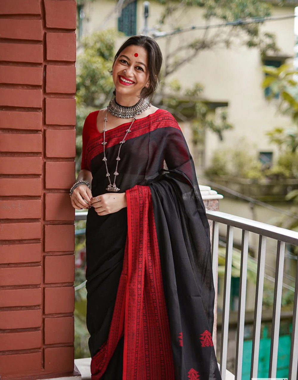 Handwoven Manipuri Soft Cotton Saree Festive Special with Running Blouse
