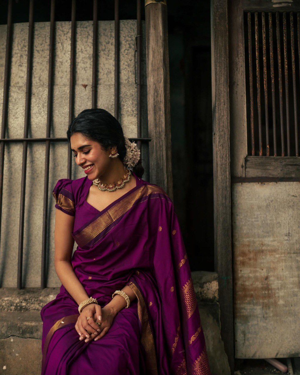 Soft Lichi Silk Saree with Rich Jacquard