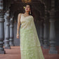 Lilaan Soft Slab Cotton Saree with Rich Weaving Blouse Elegant & Comfortable