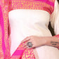 Cotton Kurti and Dupatta with Intricate Weaving Work