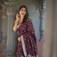 Lilaan Soft Slab Cotton Saree with Rich Weaving Blouse Elegant & Comfortable