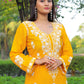Comfortable Yellow Chikankari Kurti with Pant for Women