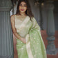Lilaan Soft Slab Cotton Saree with Rich Weaving Blouse Elegant & Comfortable