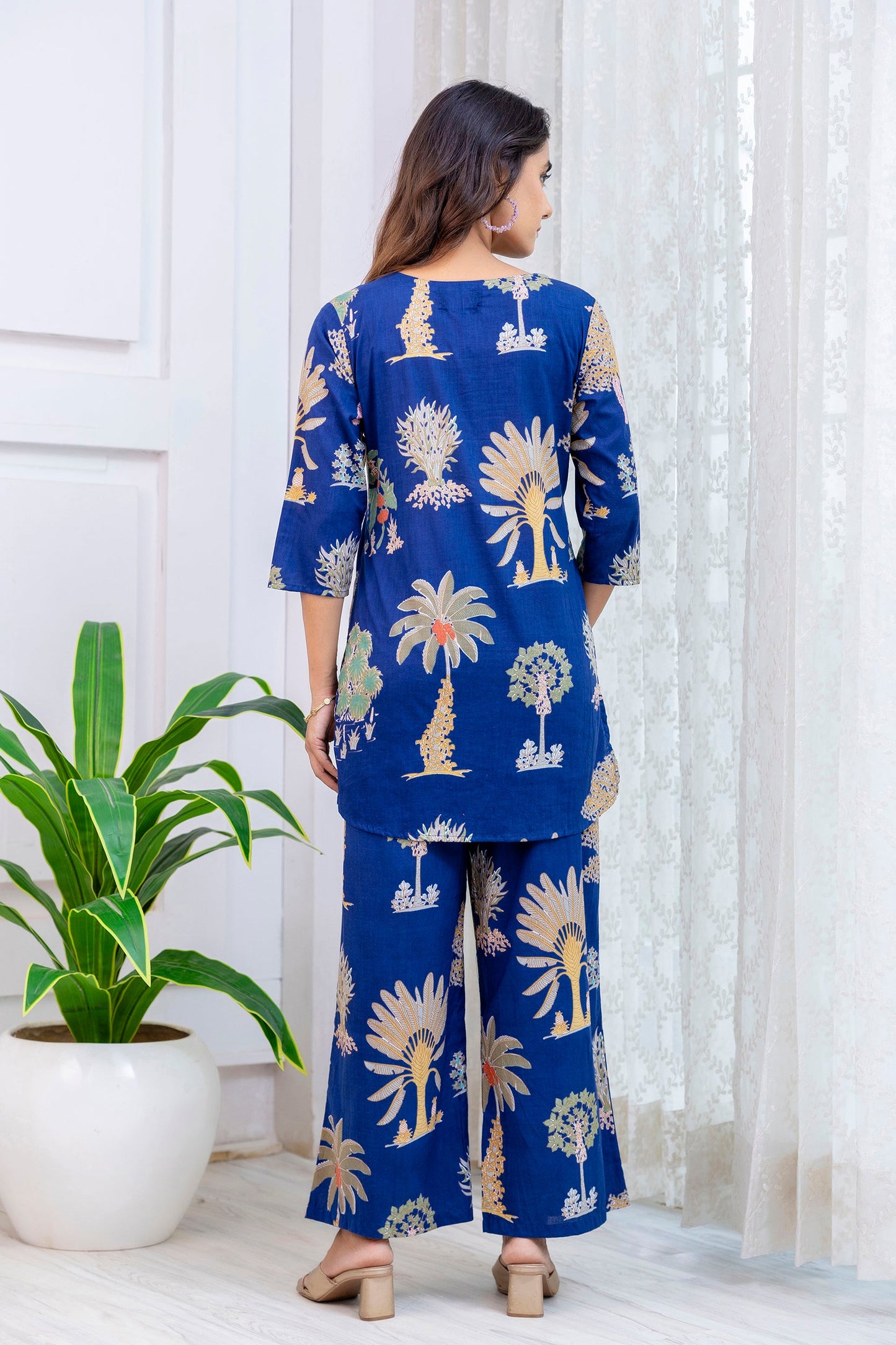 Blue Crush Rayon Co-ord set