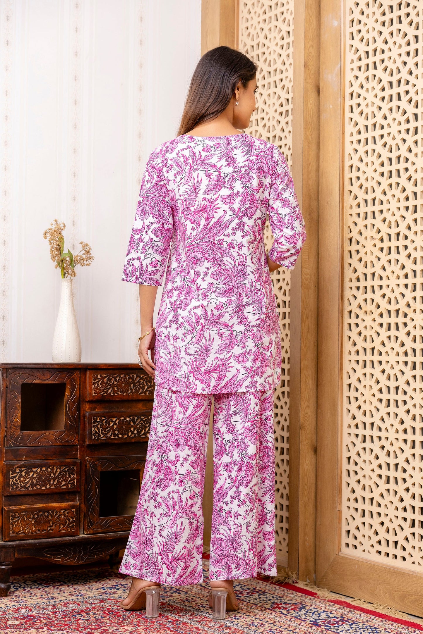 Pretty in Pink Rayon Co-ord set