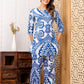 Deep Sea Chic Rayon Co-ord set