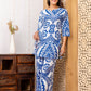 Deep Sea Chic Rayon Co-ord set