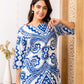 Deep Sea Chic Rayon Co-ord set