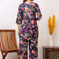 Elegant Black Rayon Co-ord set