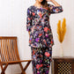 Elegant Black Rayon Co-ord set