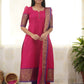 Stylish Pink Cotton Kurti with Black Border – Comfort Meets Class.