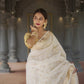 Lilaan Soft Slab Cotton Saree with Rich Weaving Blouse Elegant & Comfortable
