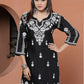 Classic Ethnic Wear – Rayon Black Chikankari Kurti & Pant