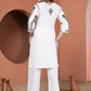 Classic Ethnic Wear – Rayon White Chikankari Kurti & Pant