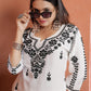 Classic Ethnic Wear – Rayon White Chikankari Kurti & Pant