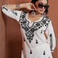 Classic Ethnic Wear – Rayon White Chikankari Kurti & Pant