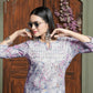 Trendy Pink Women’s Chikankari Cotton Kurti & Pant
