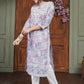Trendy Pink Women’s Chikankari Cotton Kurti & Pant