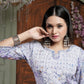 Trendy Levander Women’s Chikankari Cotton Kurti & Pant