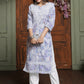 Trendy Levander Women’s Chikankari Cotton Kurti & Pant
