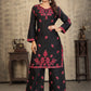 Classic & Stylish Rayon Slub Black Chikankari Kurti Pant Collection