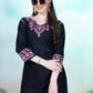 Trendy Black Chikankari Embroidery Kurti & Pant for Women