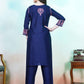 Trendy Blue Chikankari Embroidery Kurti & Pant for Women