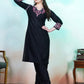 Trendy Black Chikankari Embroidery Kurti & Pant for Women