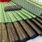 Pure Mercerised Cotton Silk with Exclusive Self-Weaving Design & Rich Border