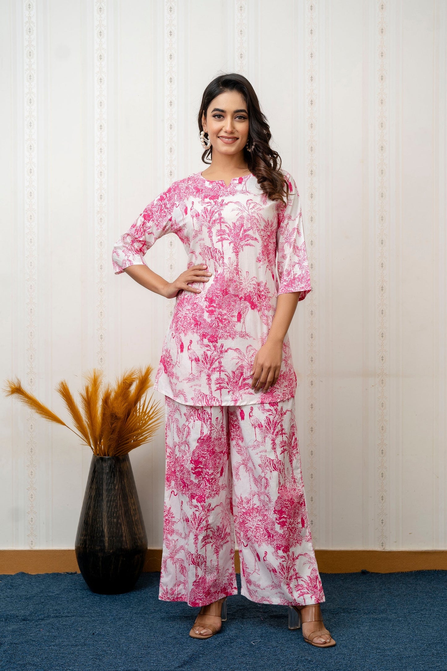 Rosewood charm Rayon Co-ord set