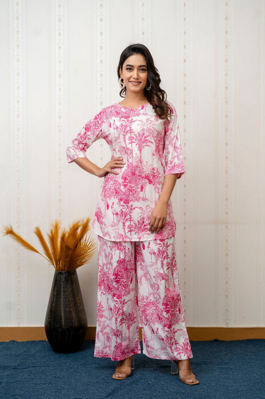 Rosewood charm Rayon Co-ord set
