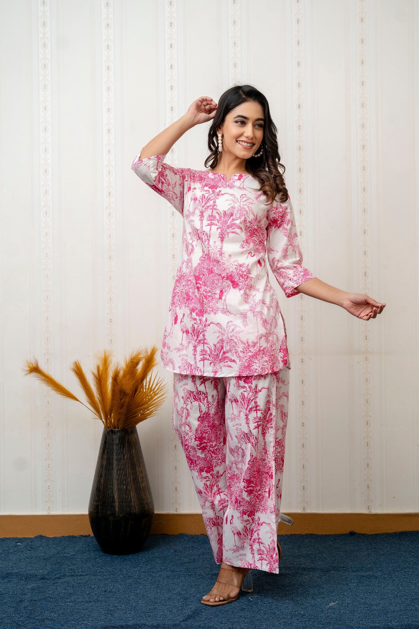 Rosewood charm Rayon Co-ord set