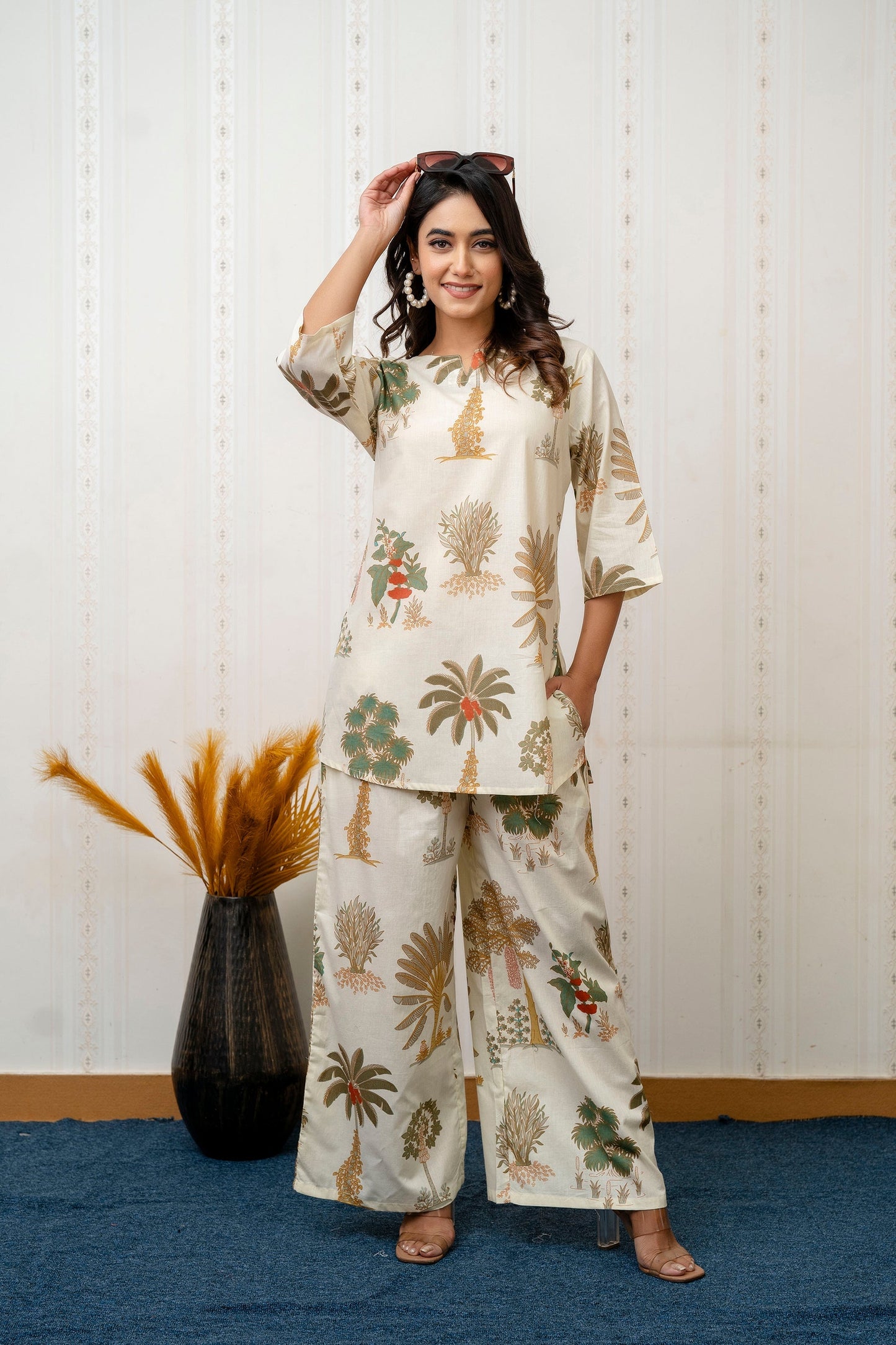 Garden Breeze Rayon Co-ord set