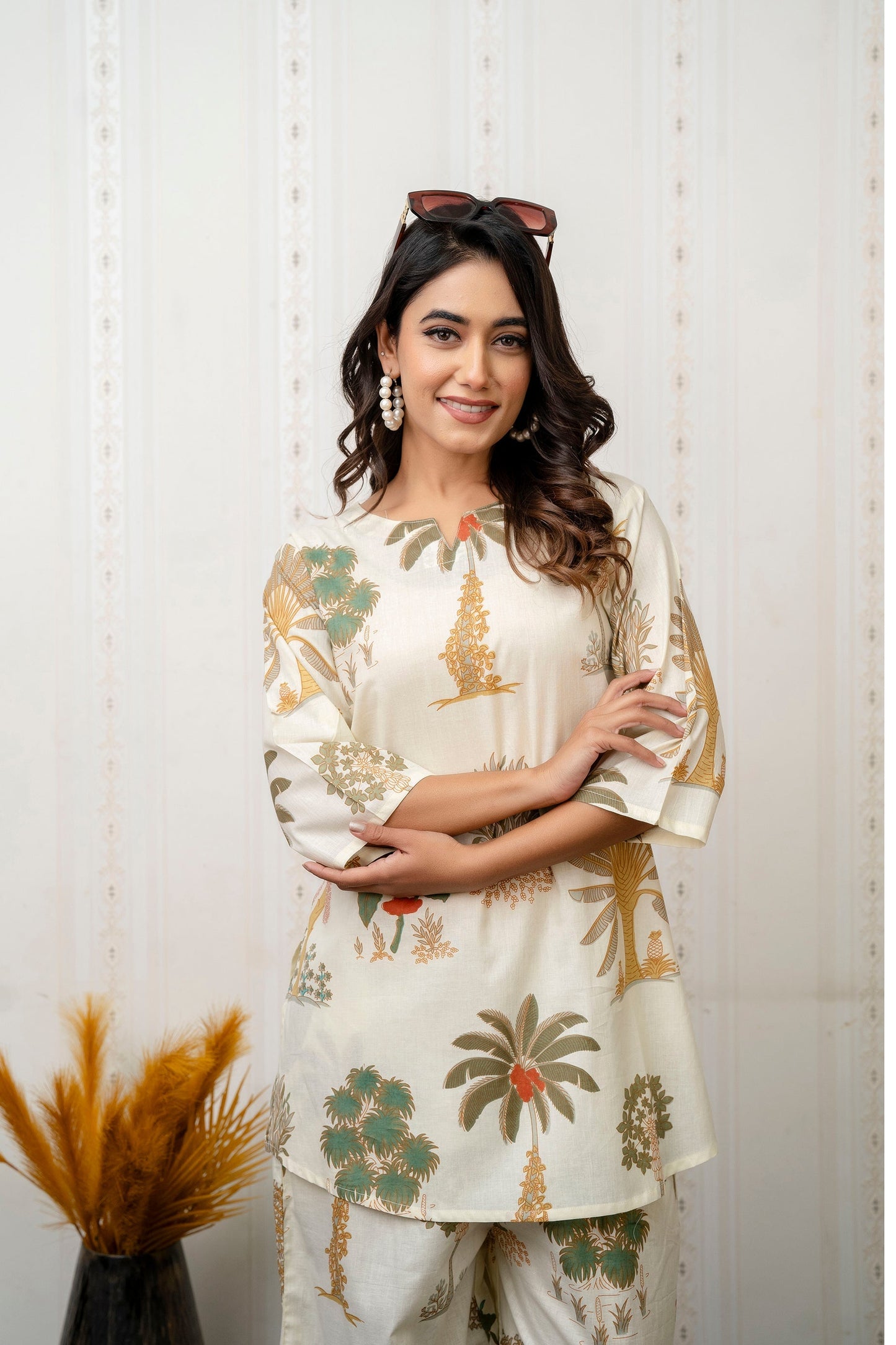 Garden Breeze Rayon Co-ord set