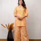 Citrus Grove Orange Rayon Co-ord set