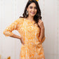 Citrus Grove Orange Rayon Co-ord set