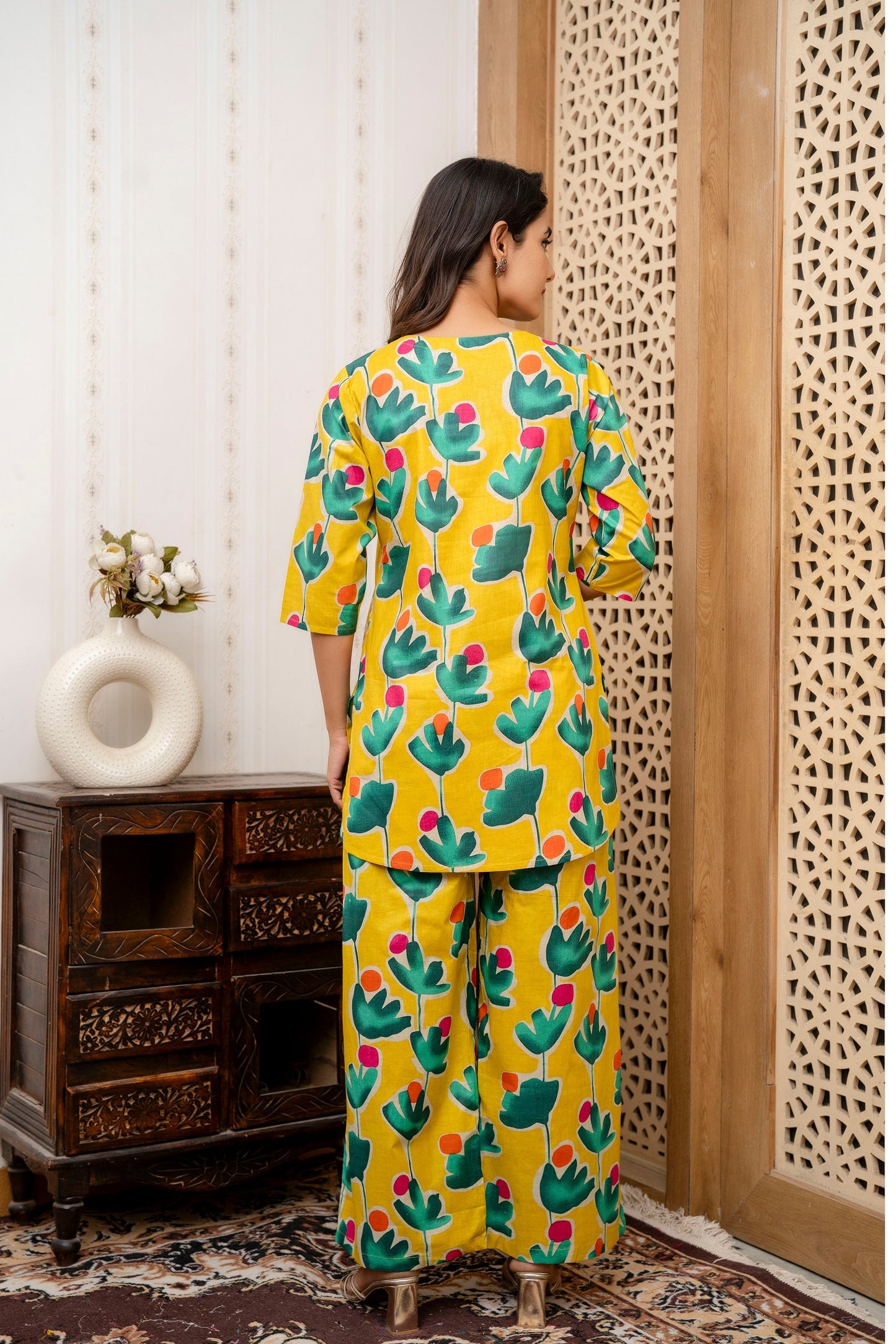 Free-Spirited Prints Meet Effortless Silhouettes Rayon Co-ord Set