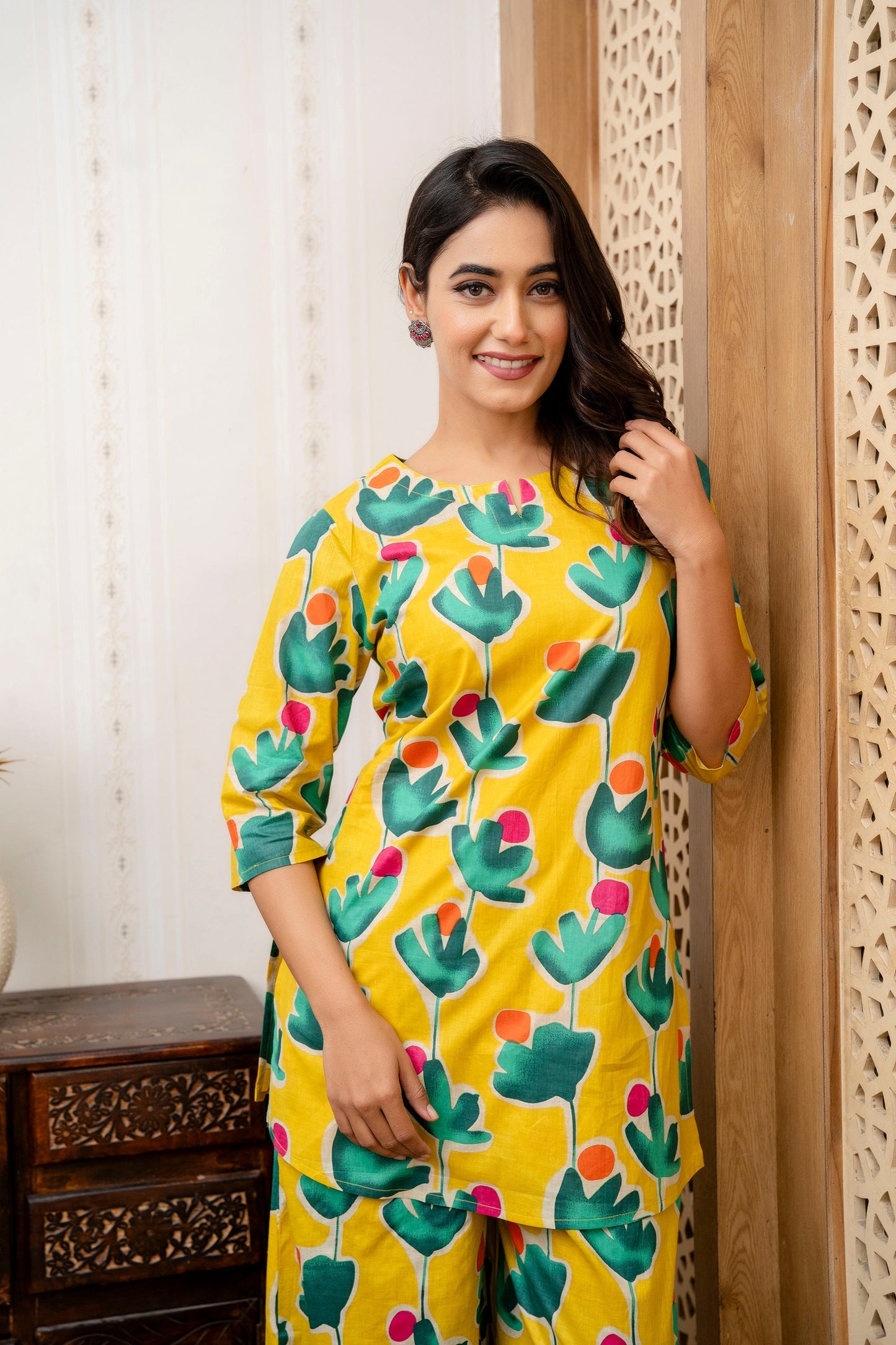 Free-Spirited Prints Meet Effortless Silhouettes Rayon Co-ord Set