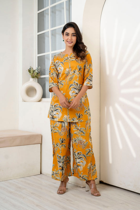 Not Just a Look A Printed Statement Set for the Style-Obsessed Rayon Co-ord Set