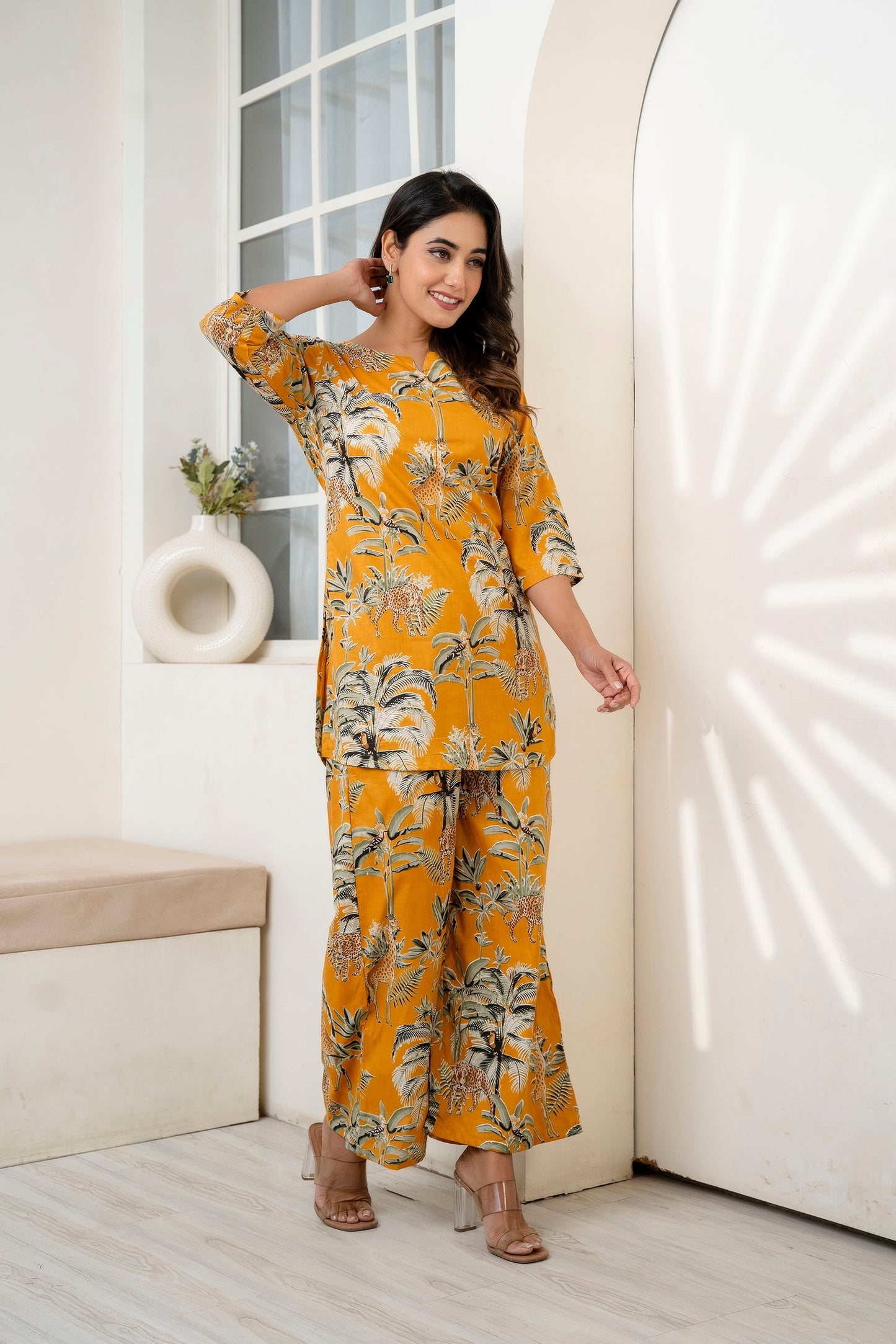 Not Just a Look A Printed Statement Set for the Style-Obsessed Rayon Co-ord Set