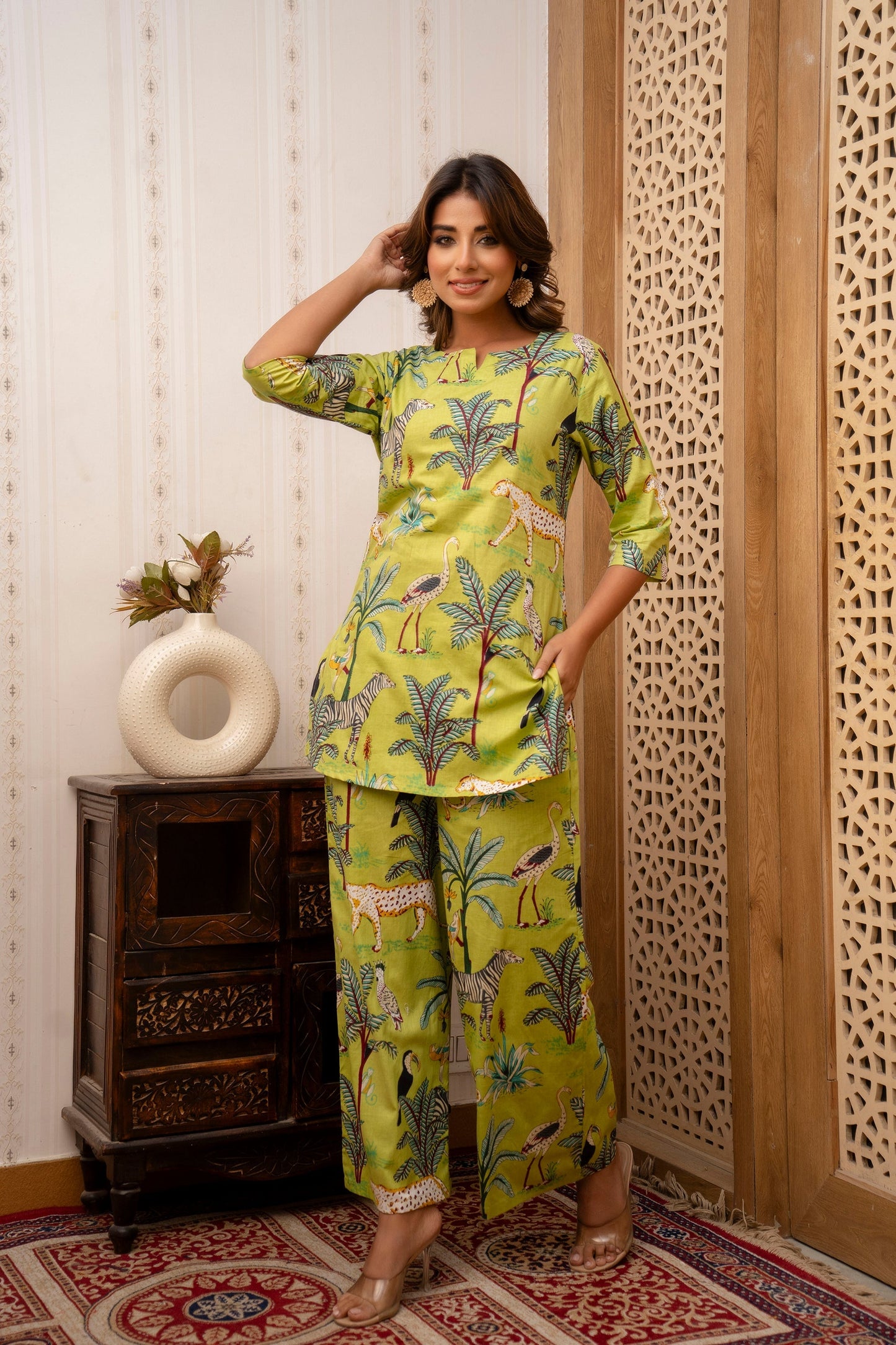 Wander the World in Style Rayon Co-ord set
