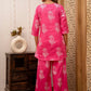 Blush Bloom Rayon Co-ord set