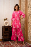 Blush Bloom Rayon Co-ord set