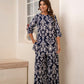 Celestial Rhythm blue Rayon Co-ord set