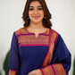 Cotton Kurti and Dupatta with Intricate Weaving Work