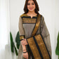 Cotton Kurti and Dupatta with Intricate Weaving Work