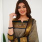 Cotton Kurti and Dupatta with Intricate Weaving Work