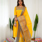 Cotton Kurti and Dupatta with Intricate Weaving Work